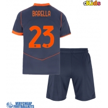 Inter Milan Nicolo Barella #23 Replica Third Minikit 2025-26 Short Sleeve (+ pants)